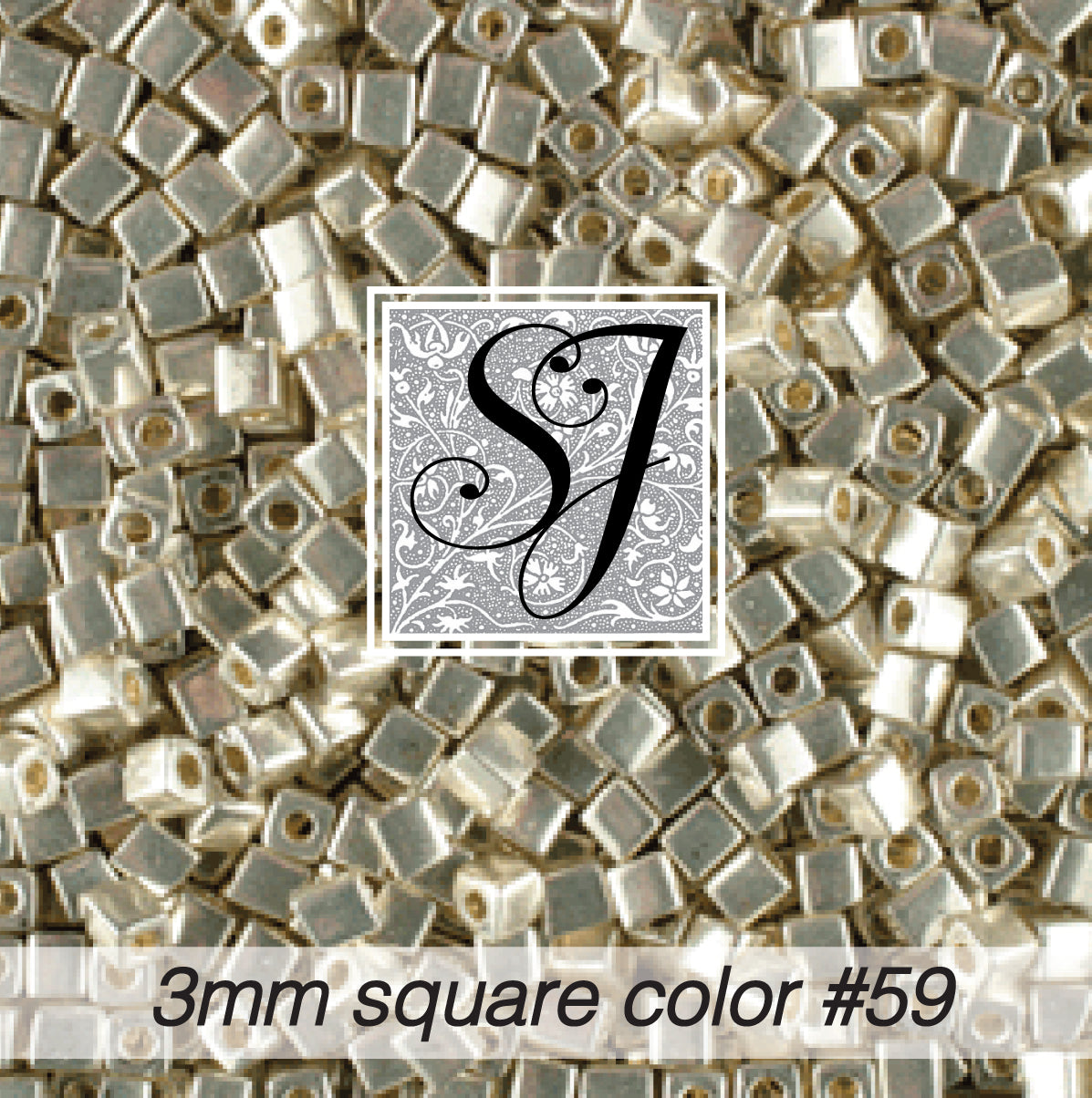 Square Glass Beads