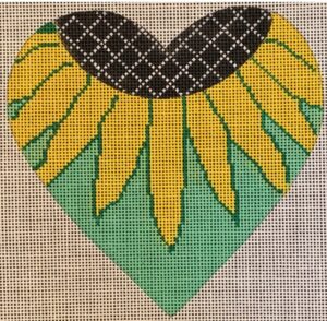 40139 - Hearts - Sunflower on Green