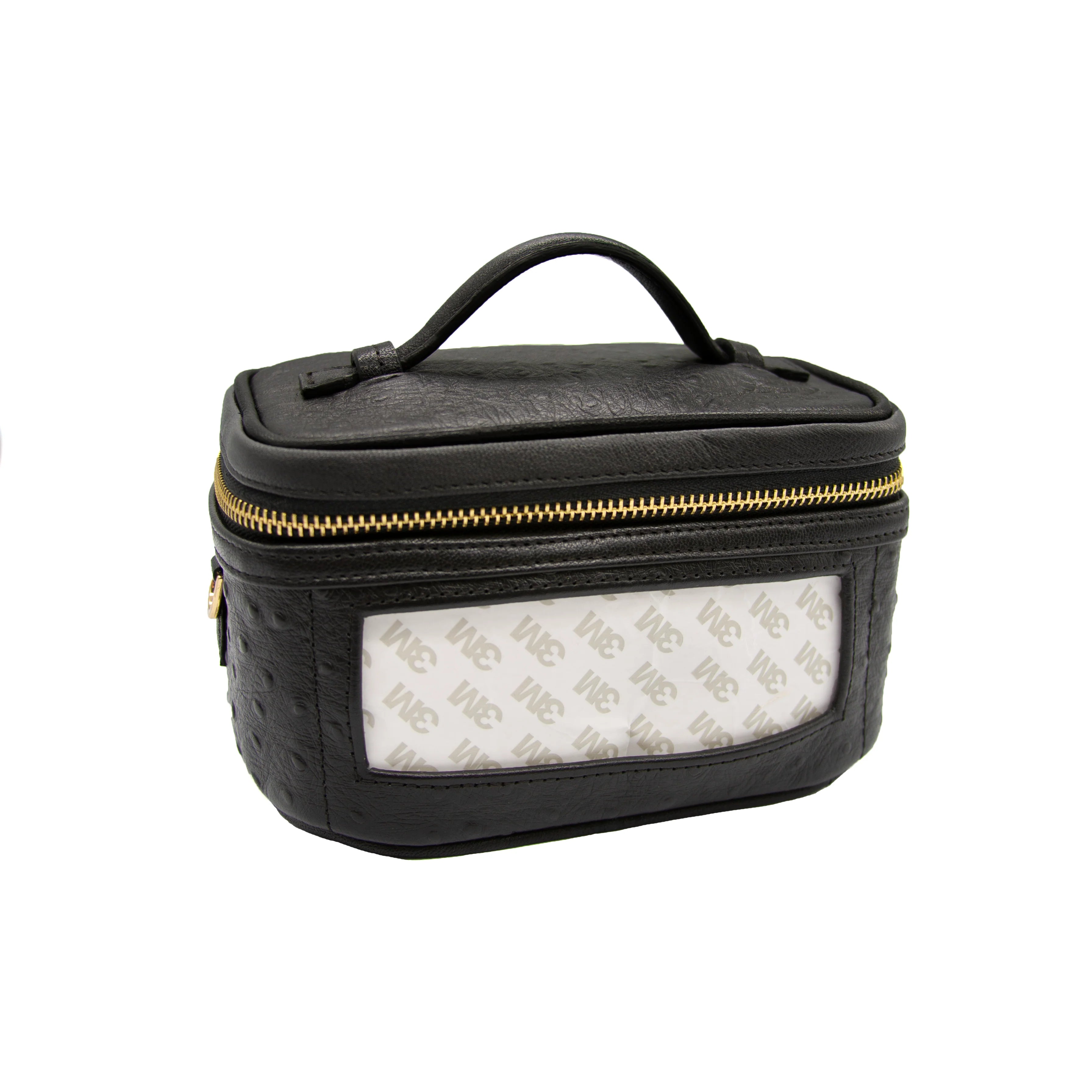 Leather Vanity Bag - Planet Earth Ostrich