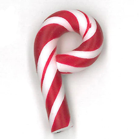 Small Candy Cane Button