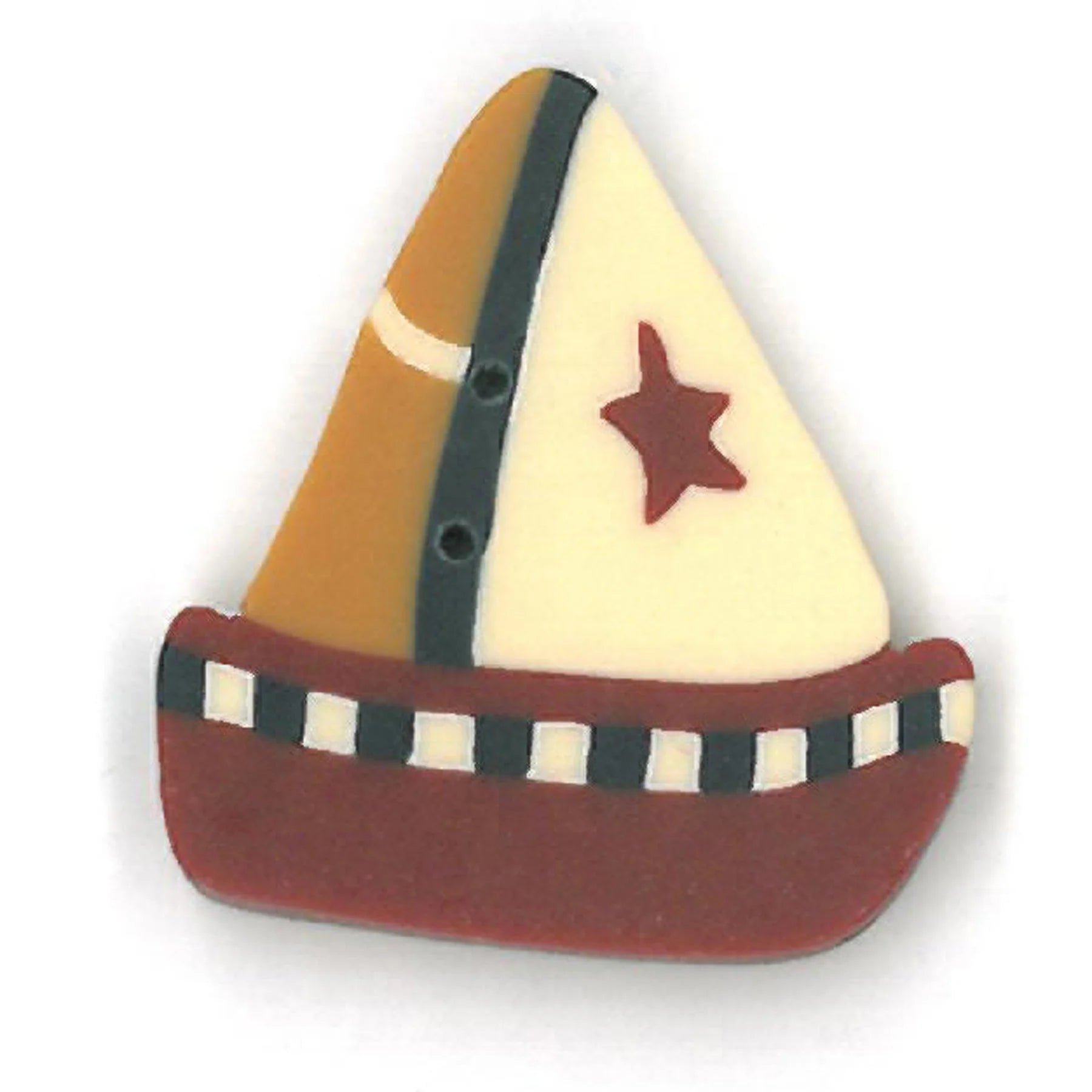 Large Toy Boat Button