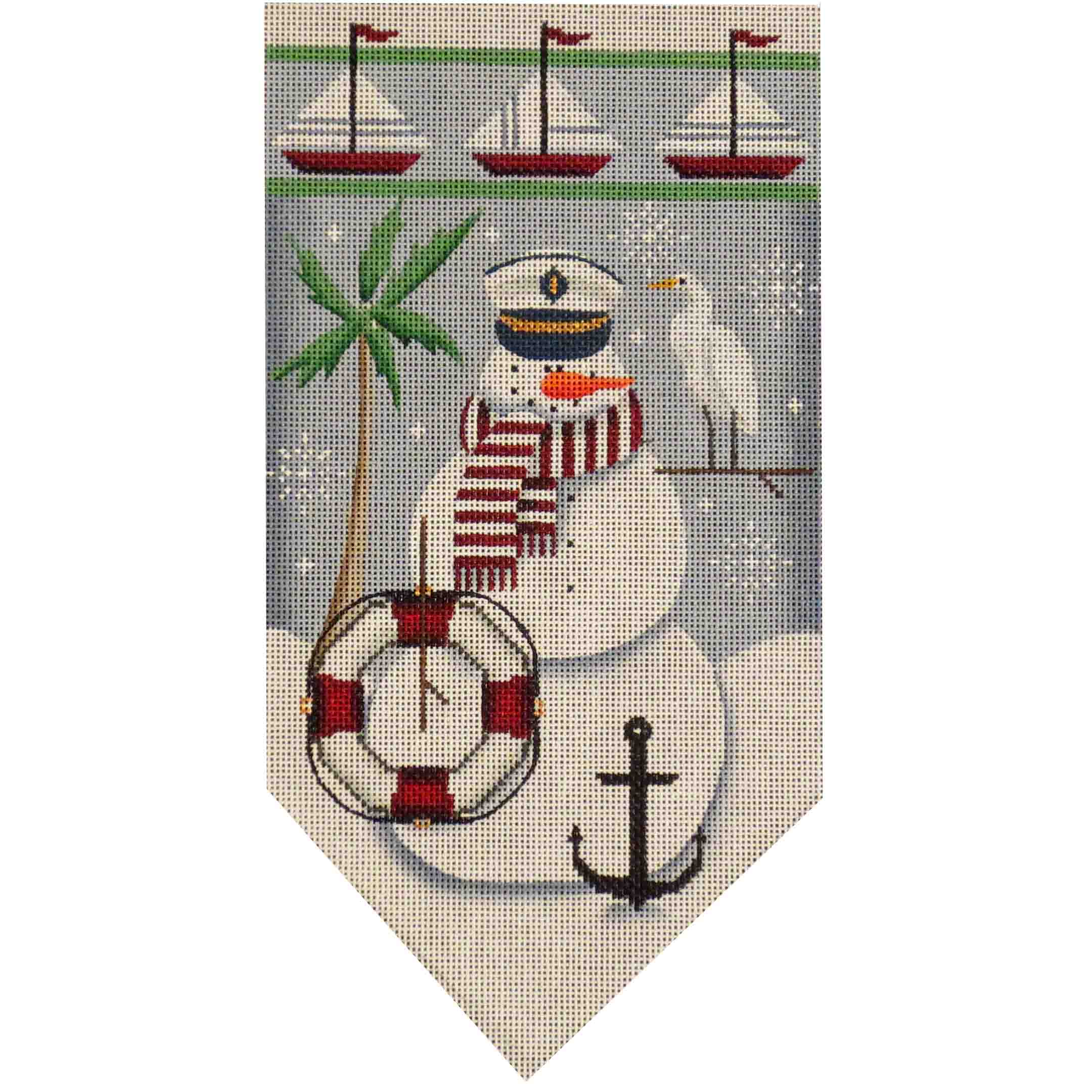 459H - August Snowman Banner