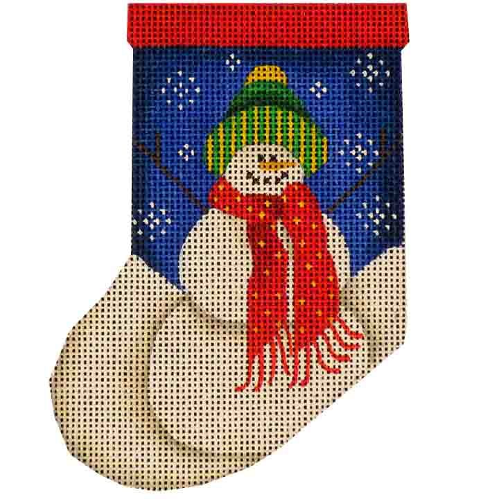 502I - Blue Sky Snowman Sock
