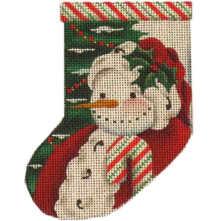 502P - Snowman Santa Sock