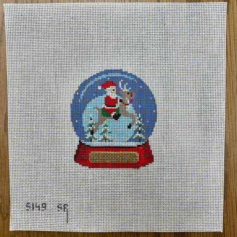 SR5149 - Snow Globe - Santa Riding Reindeer