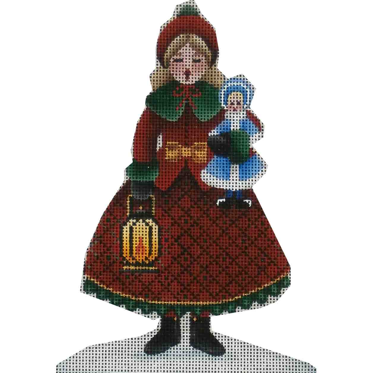 517G -  Girl Caroler with Doll
