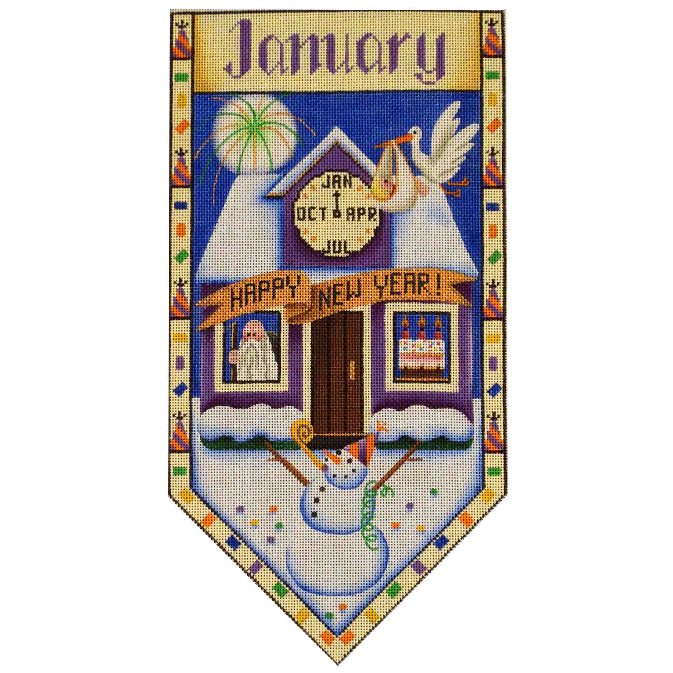 529A - January Cottage Banner