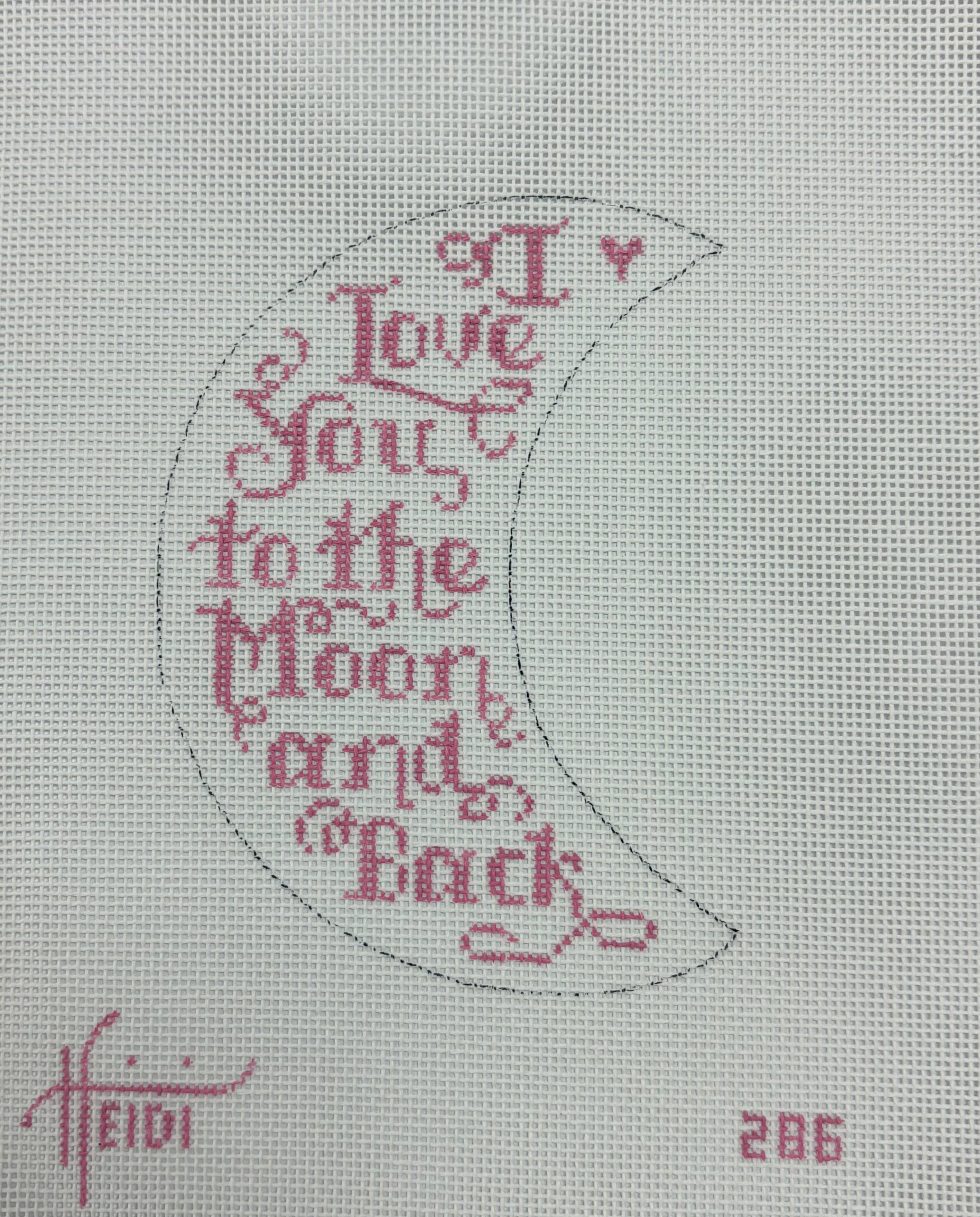 286P - I Love You to the Moon and Back, Pink