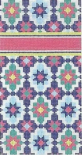 P-08 - Portuguese Tiles Eyeglass Case / 6x3 Insert - Summer