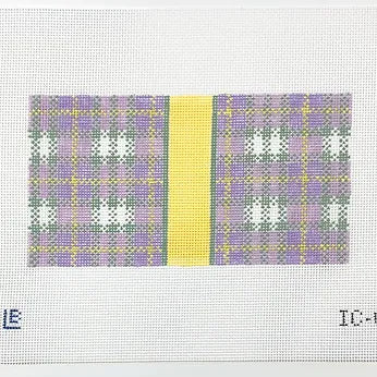 IC-09 - Purple Plaid Eyeglass Case/6x3 Insert