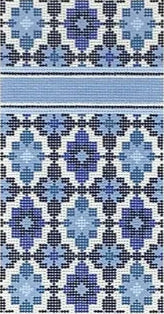 P-06 - Portuguese Tiles Eyeglass Case / 6x3 Insert - Blue