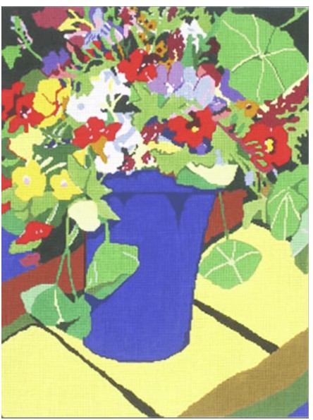 5602 - Bouquet in Purple Pot