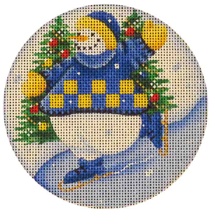562B - Skating Snowman