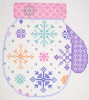 PP580CA - Mitten: Snowflakes