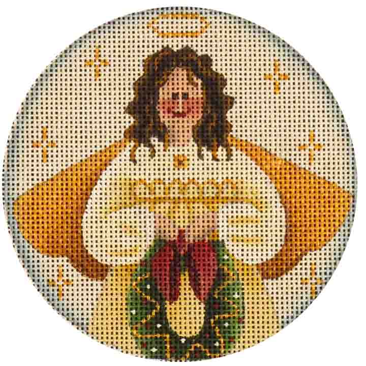 585D - Folk Wreath Angel