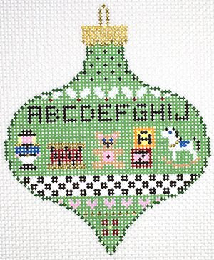 PP589AF - Teardrop Ornament: Toy Sampler