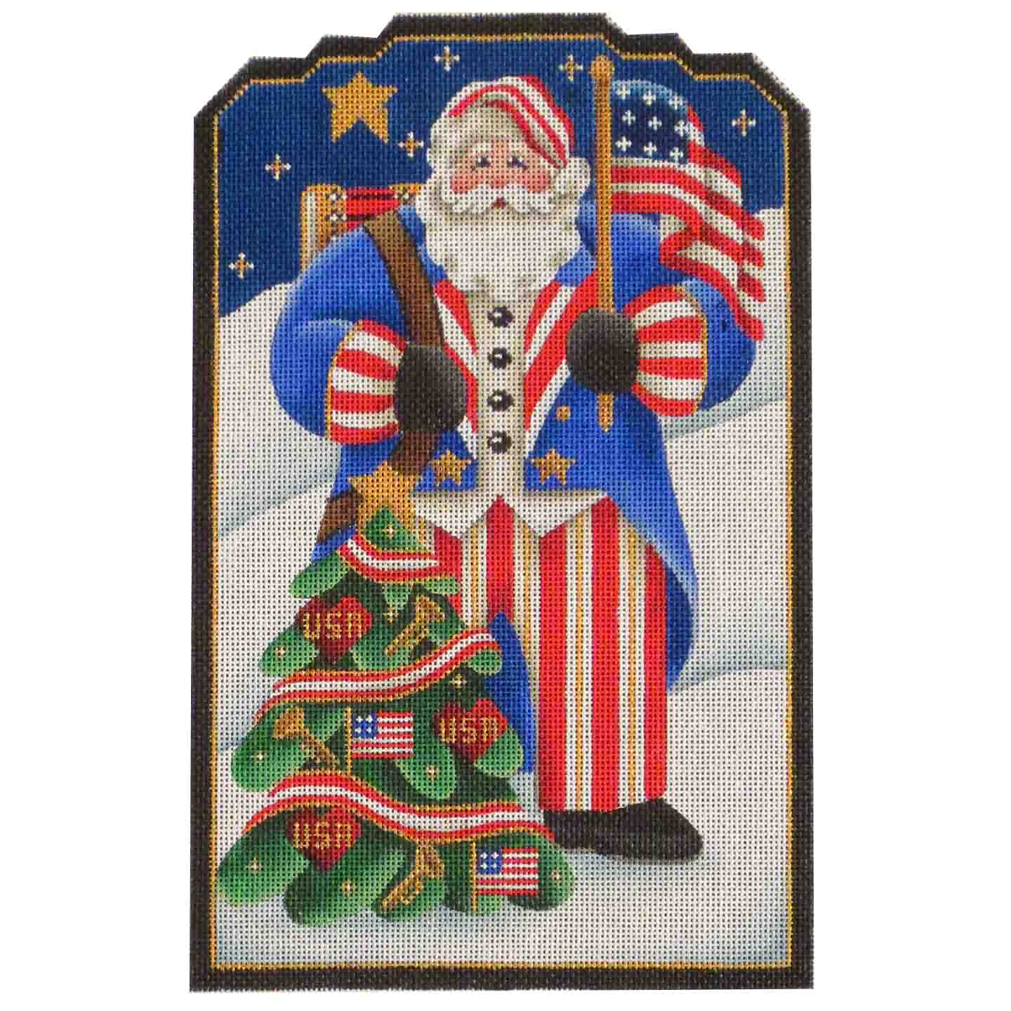 590P - Patriotic Santa