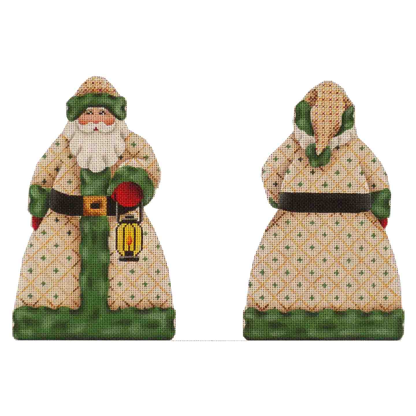 595D - Green Santa Topper
