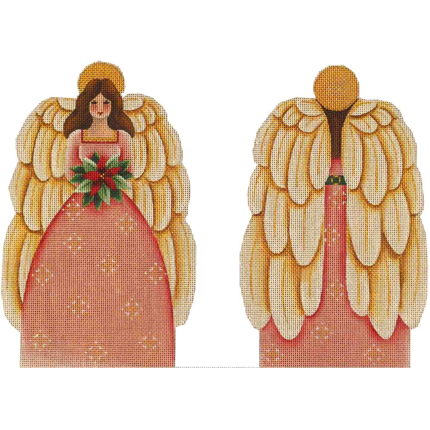 595F - Mauve Angel Topper