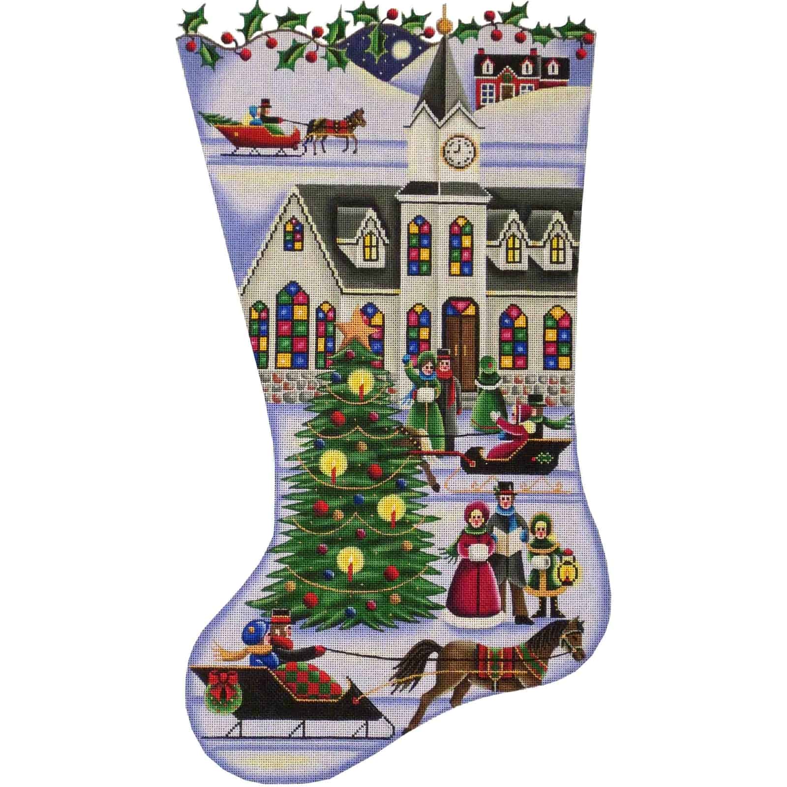 1311 - Town Square Christmas Stocking
