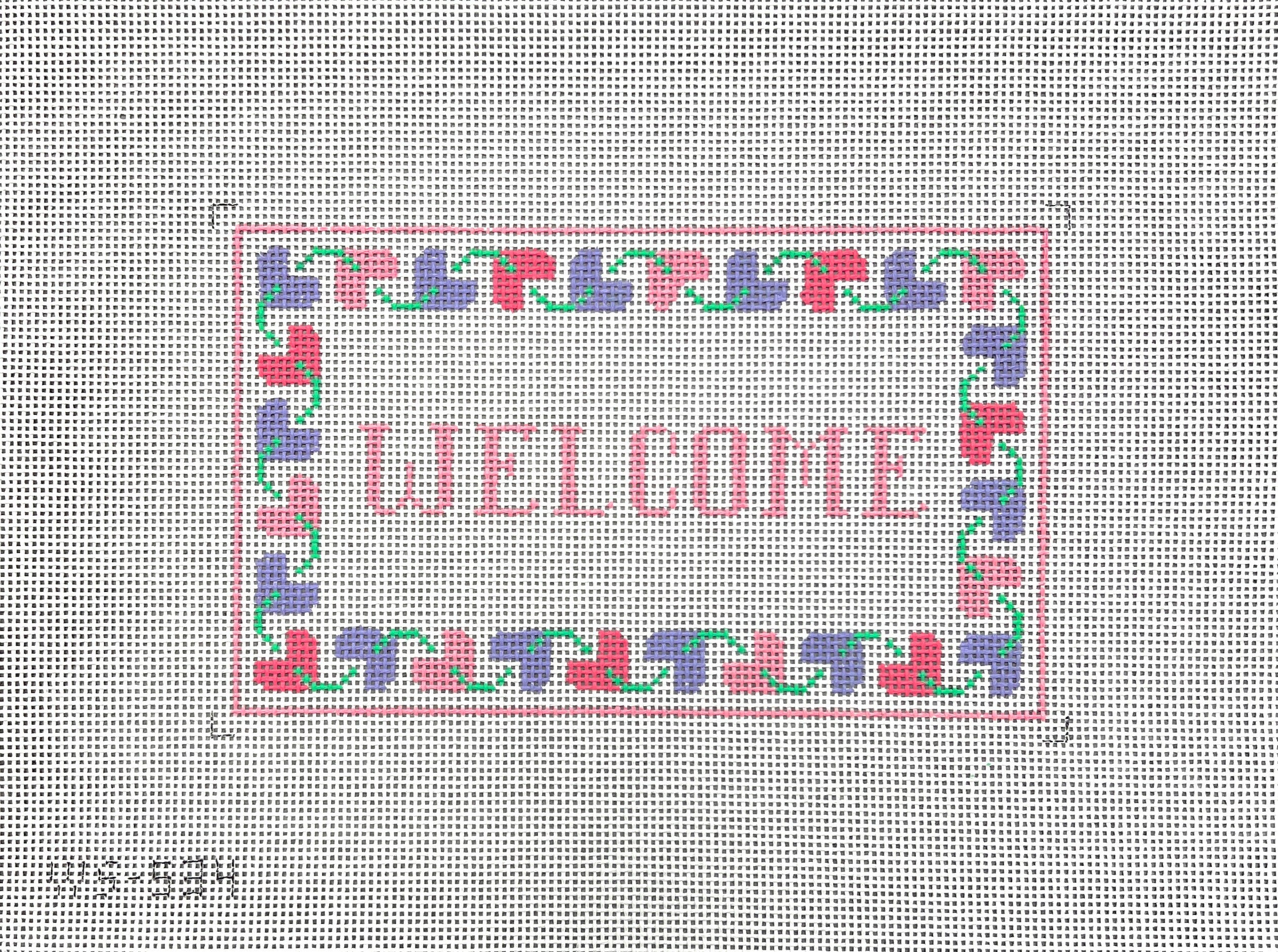 WS534 -  Welcome with Hearts Border