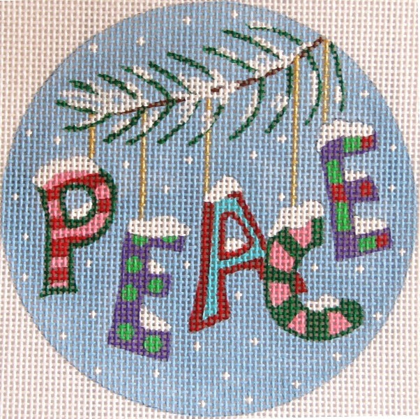 629 - Christmas Words Ornament - Peace
