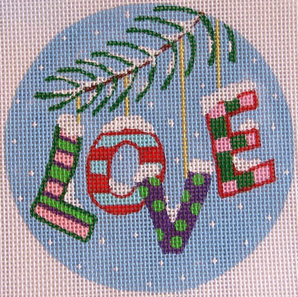 635 - Christmas Words Ornament - Love