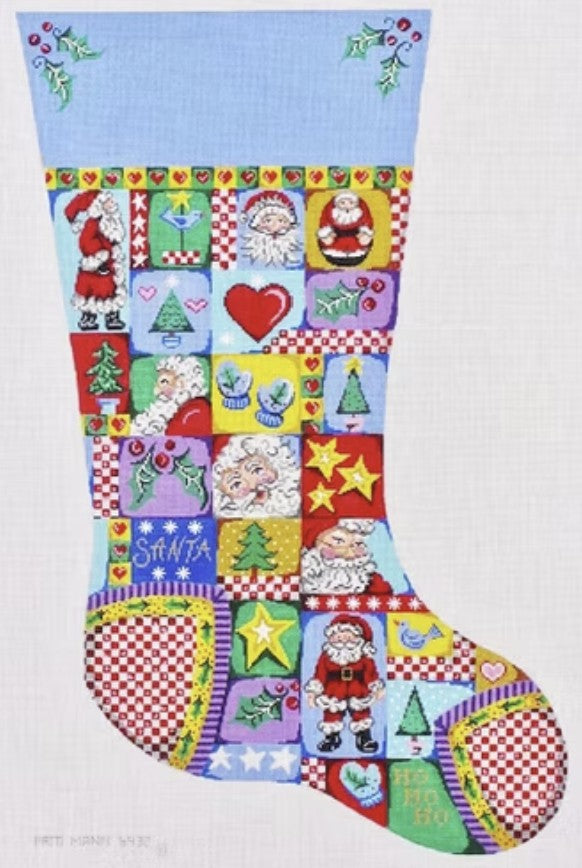 6432 - Santa Patchwork Stocking