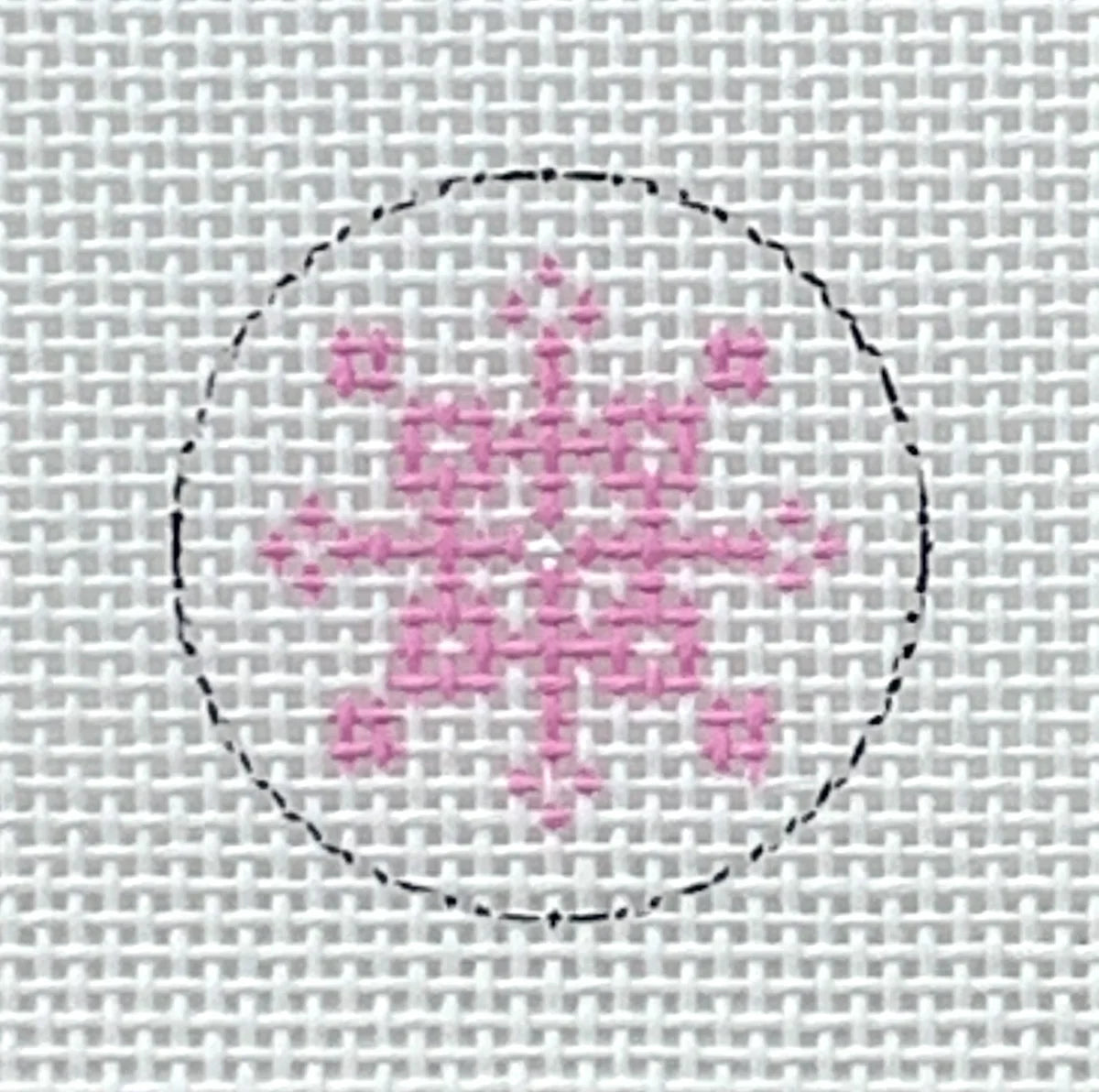 PP650BK-A - Key Fob: Pink Snowflake