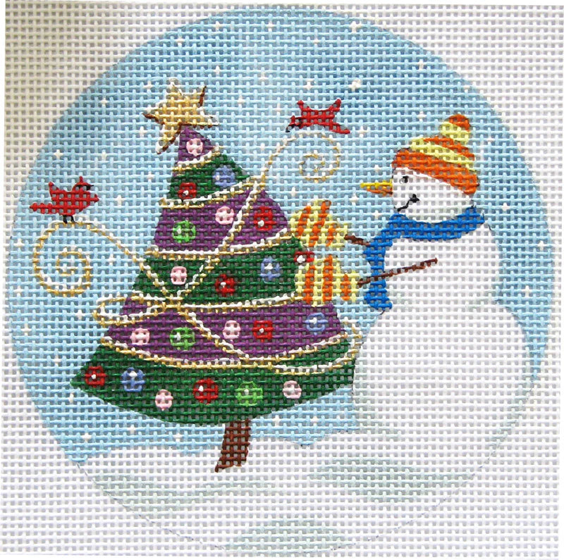 651 - Snowman Decorating Tree