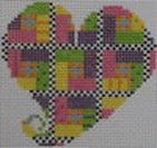 ND721A - Island Patchwork Heart