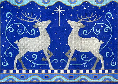 7231 - 2 Reindeer - Blue