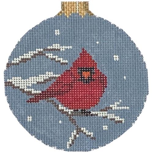 7257 - Puffed Cardinal Ornament