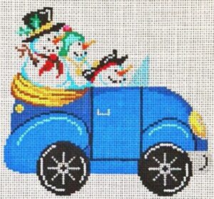 7341 - Blue VW with Snowmen