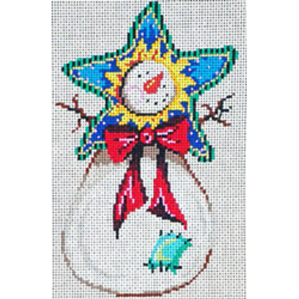 7356 - Snowman - Red Bow