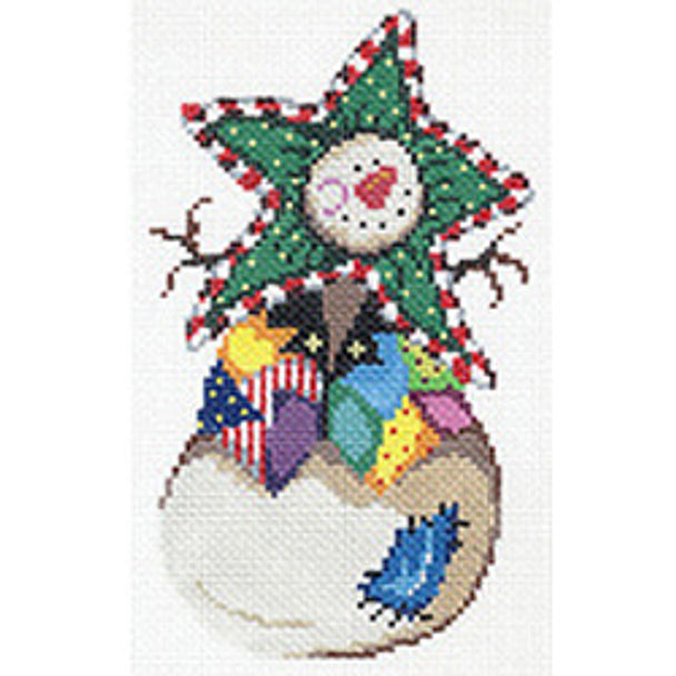 7357 - Snowman - Patchwork Vest