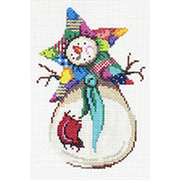 7358 - Snowman - Green Tie