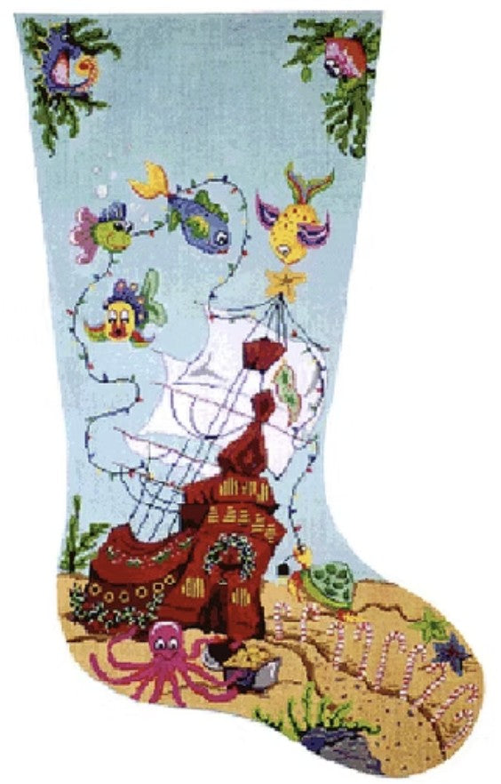 7381 -  Fun Fish, Sunken Ship Stocking