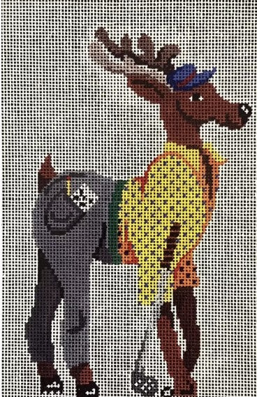 7406 -  Reindeer, Golfer