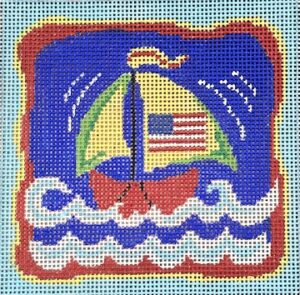 7457 - Mini Sailboat and Flag