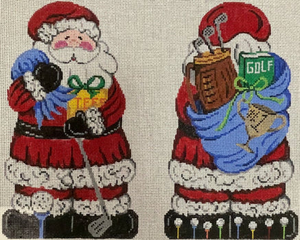 7513 - Santa - Two Sided - Golf