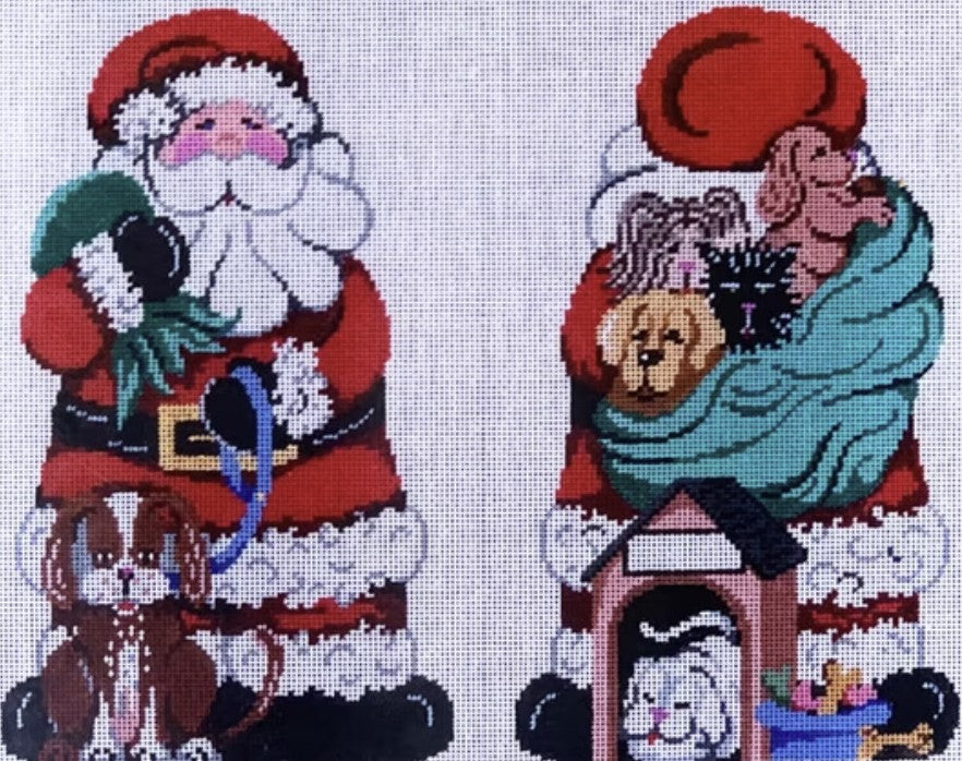 7514 - Santa - Two Sided - Doggie Lover
