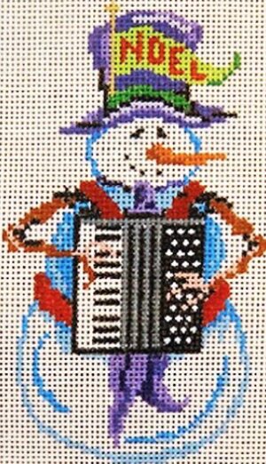 7519 - Ornament - Snowman Playing the Accordian