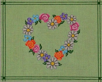 7602 - Tallis Bag - Floral Heart