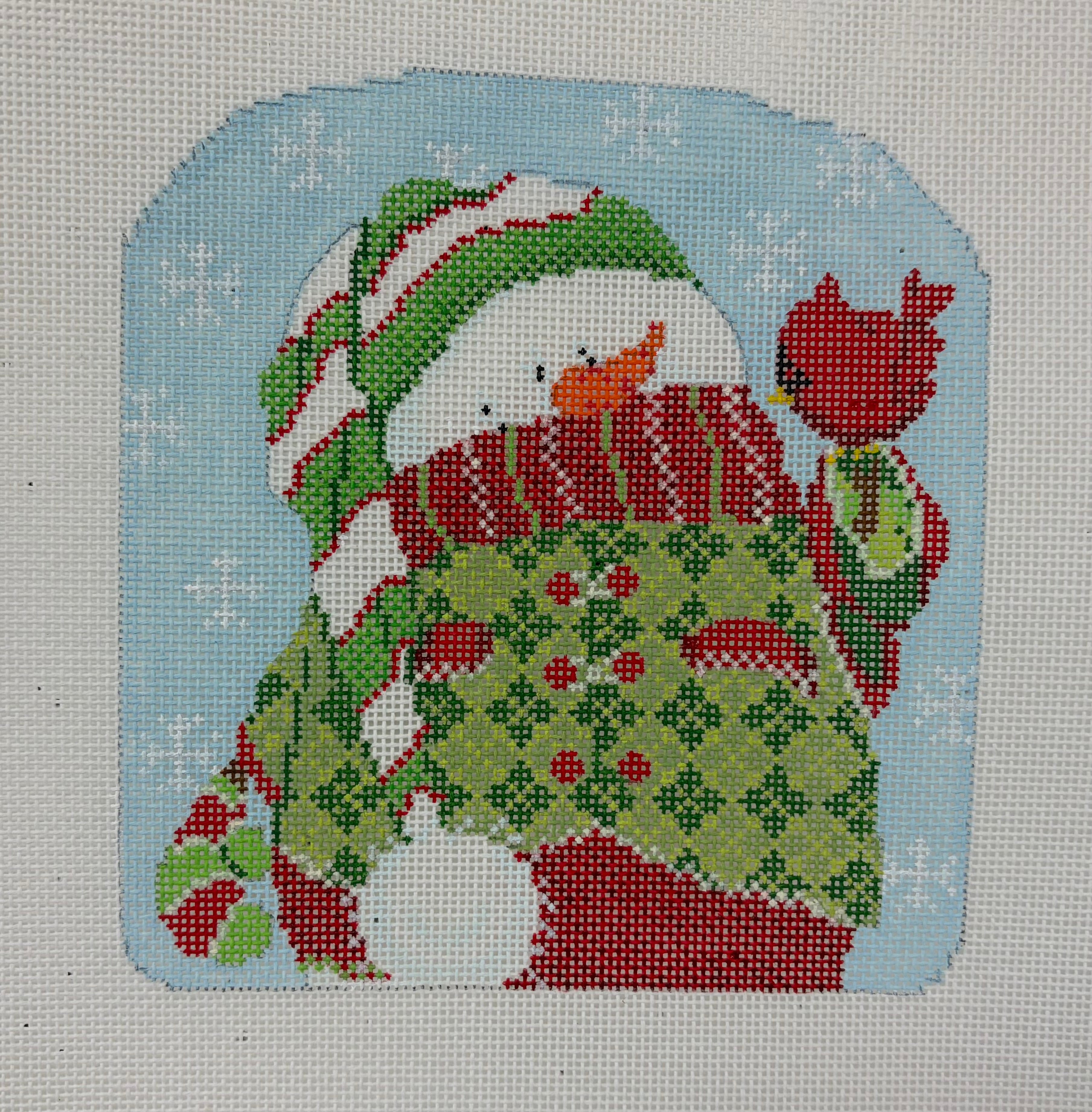 SS-XO 15 - Snowman with Cardinal