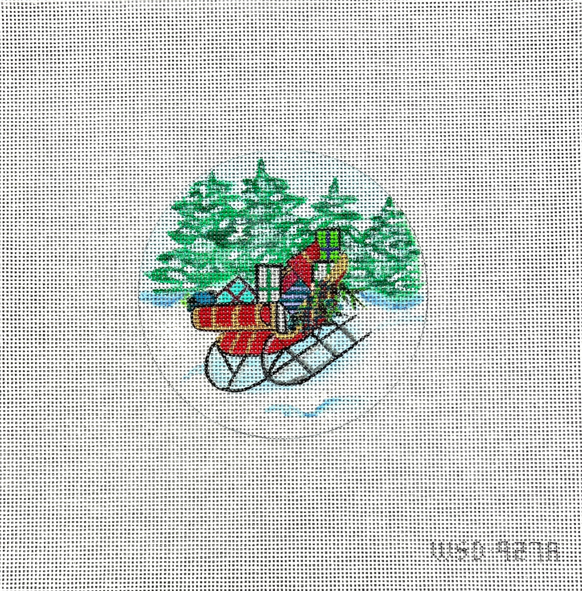 WS927A - Christmas Sleigh Ornament