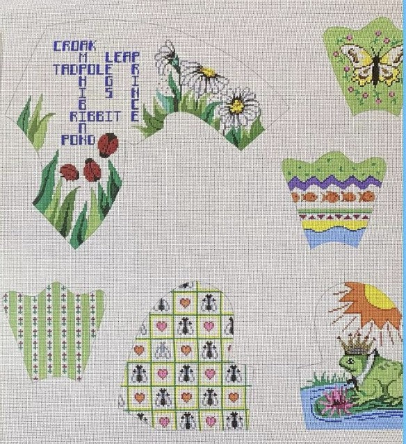 7370 -  3D Frog - Patchwork - "Austin"