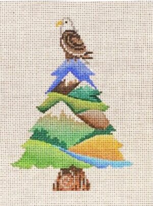 85025 - Ornament, Eagle on Tree Top