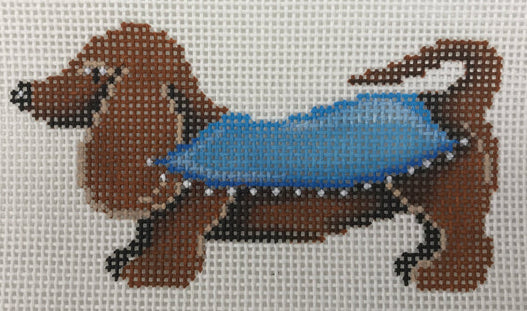 88466 - Dachshund - Blue Blanket