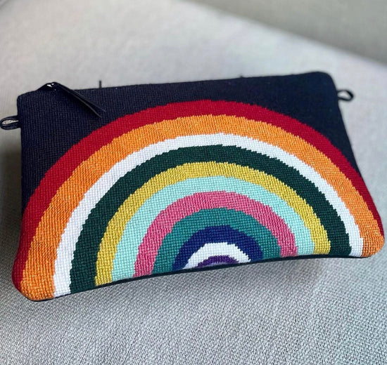 CL002 - Vintage Rainbow Clutch